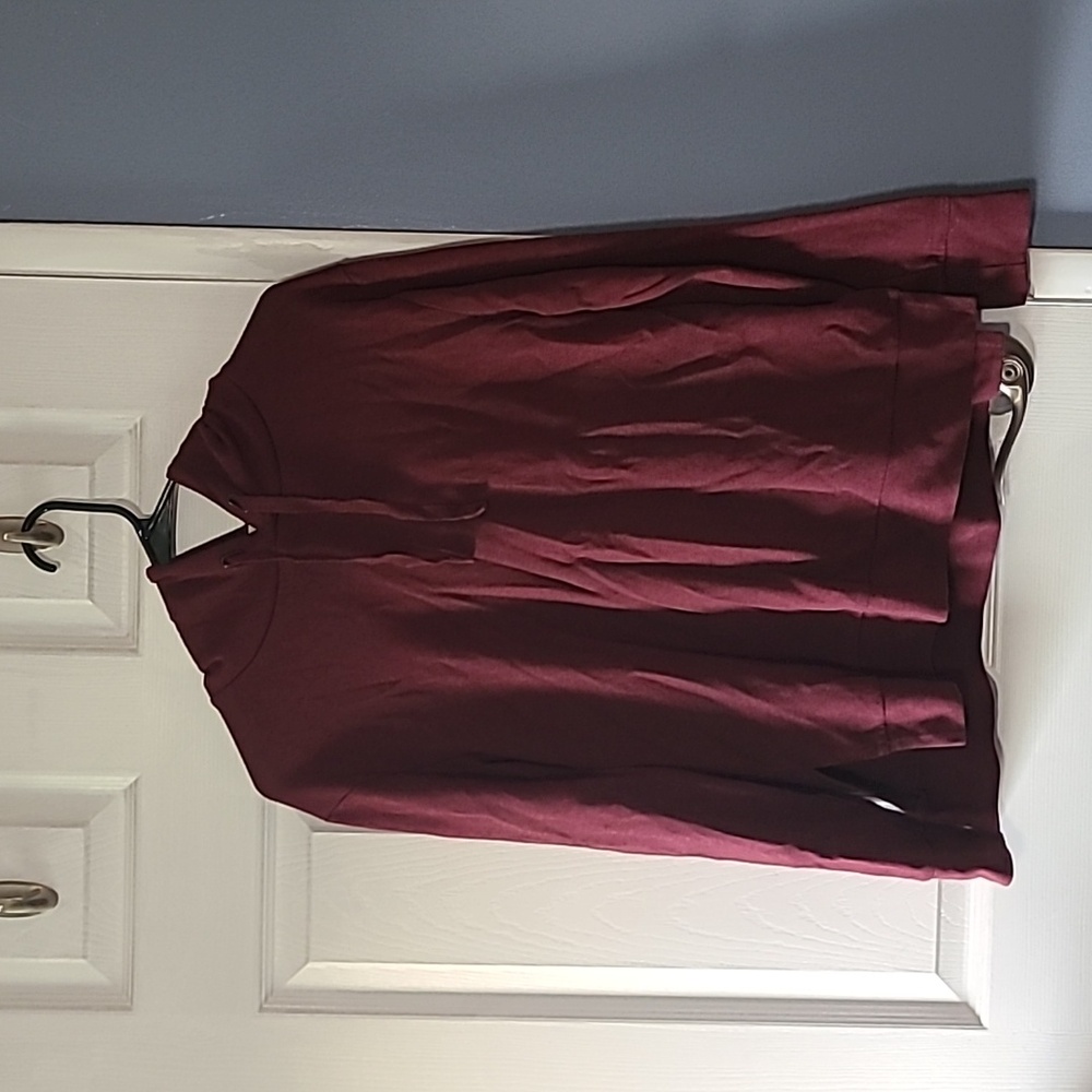 a new day hoodie, dark red